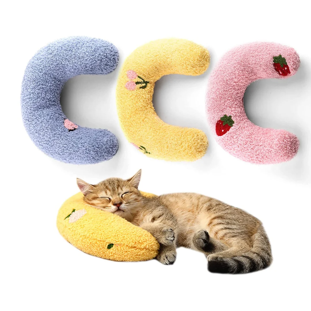 U-Shaped Pillow: A Cozy and Calming Toy for Cats and Puppies