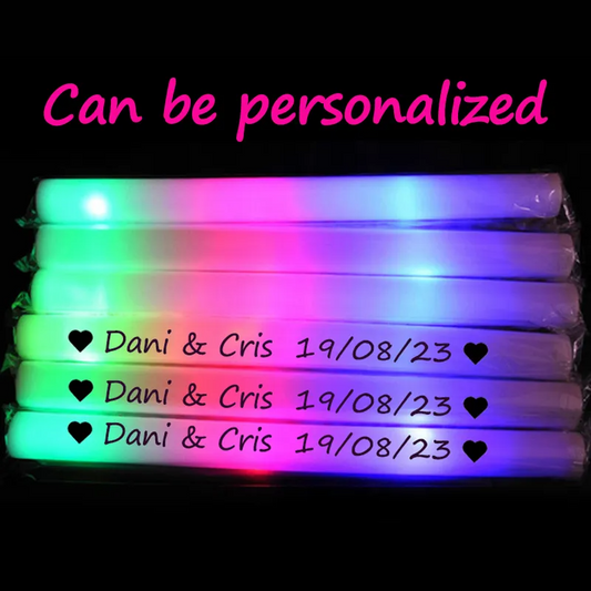 Vibrant LED Glow Foam Sticks