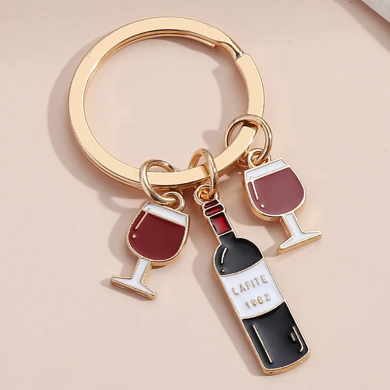 Enamel Keychain Beer Key Ring