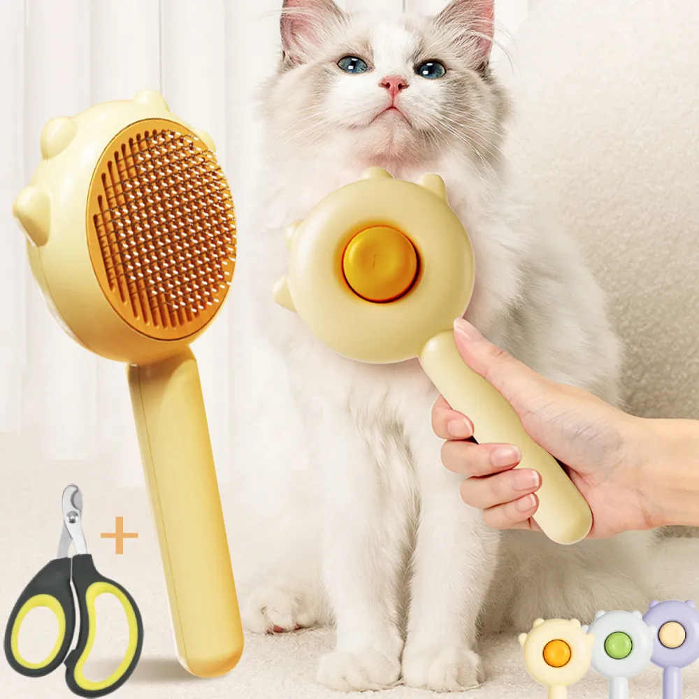 Pet Care Essentials: Needle Brush, Massage Comb, and Nail Clippers