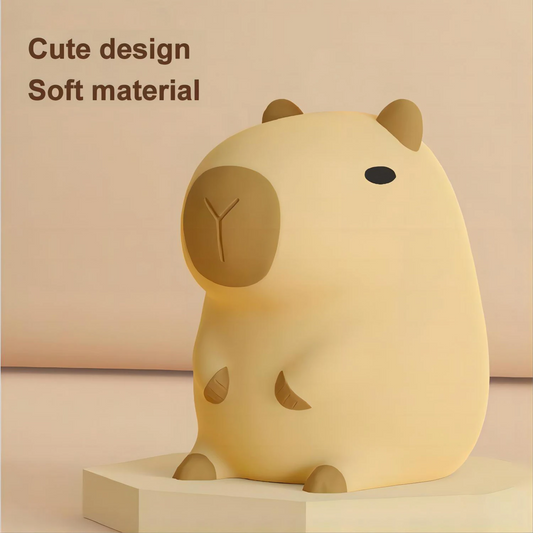 Cute Cartoon Capybara Silicone Night Light