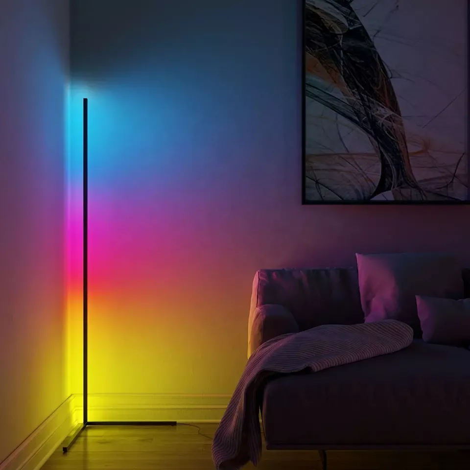 Music Sync RGB Floor Lamp with 16M Colors and App Control