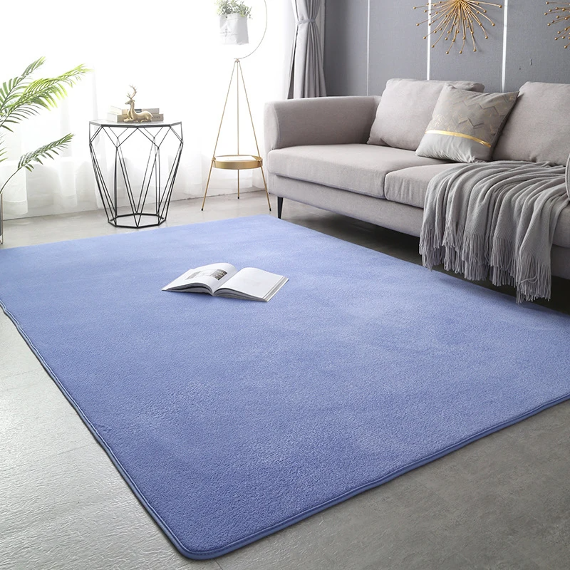 Grey Rugs Coral Velet Living Room Carpet