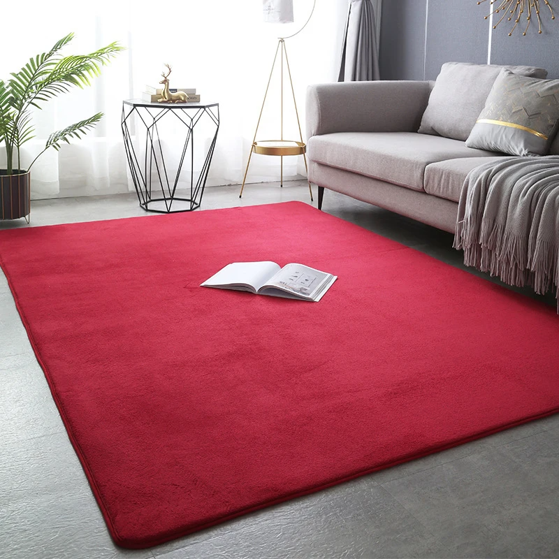 Grey Rugs Coral Velet Living Room Carpet