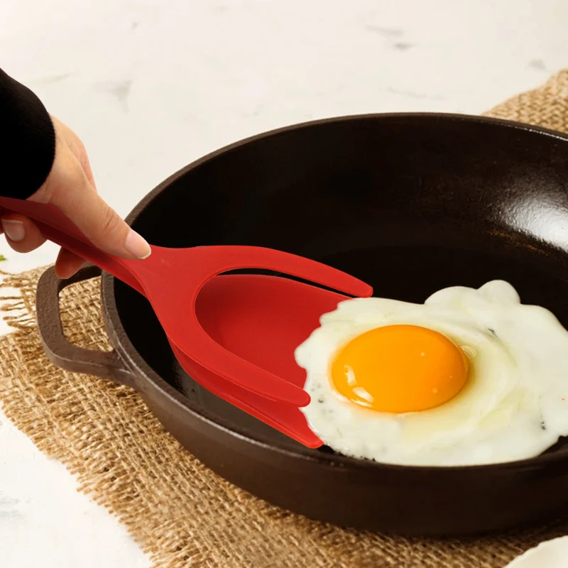 2-in-1 Spatula and Tongs for Breakfast Foods