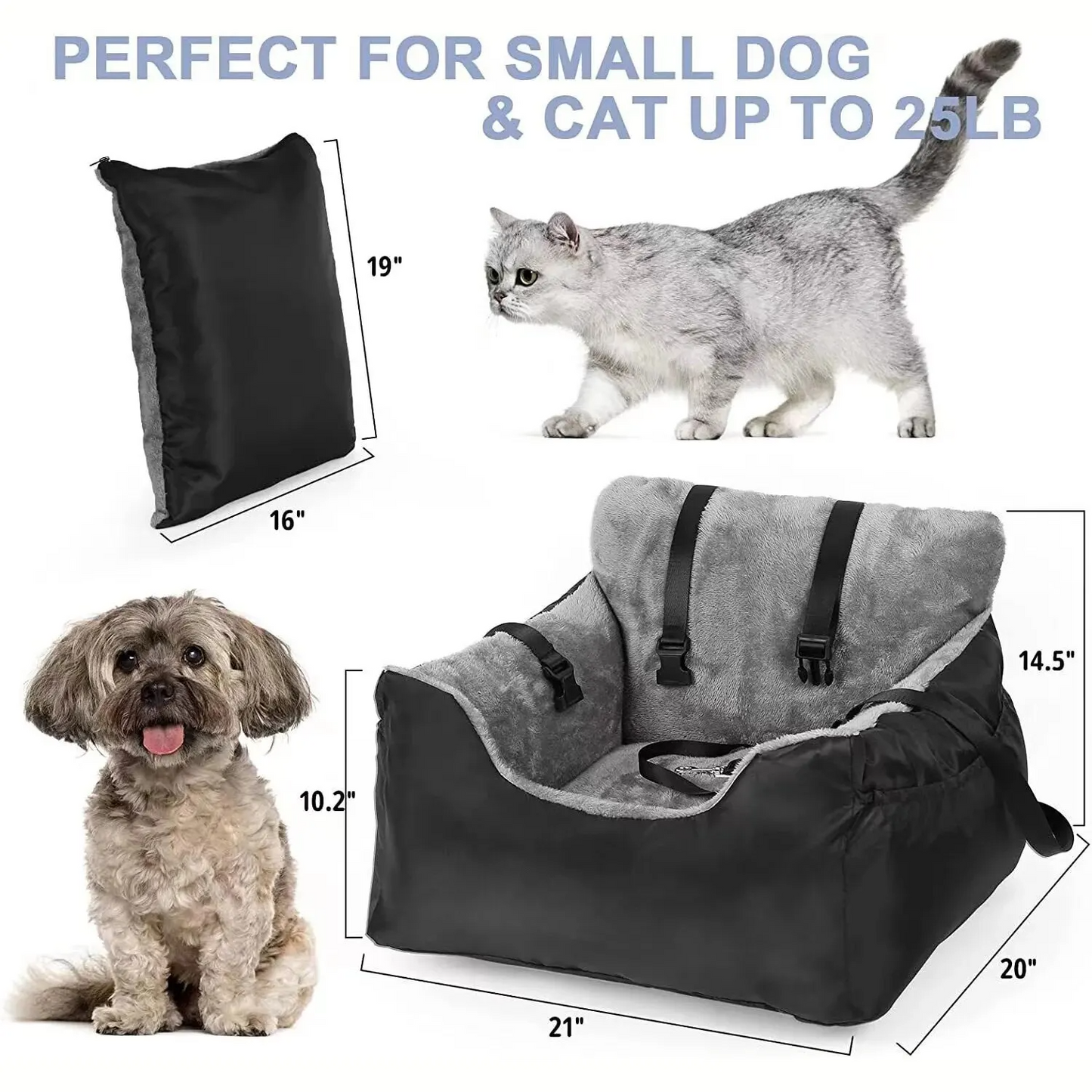 Pet Car Seat for Large Medium Dogs