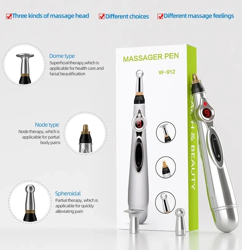 Electric Acupuncture Pen for Pain Relief and Relaxation