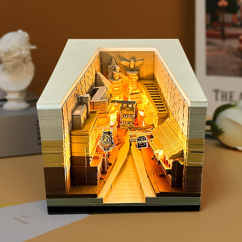 Omoshiroi Block 2024 Calendar 3D Notepad: Diagonal Alley Edition