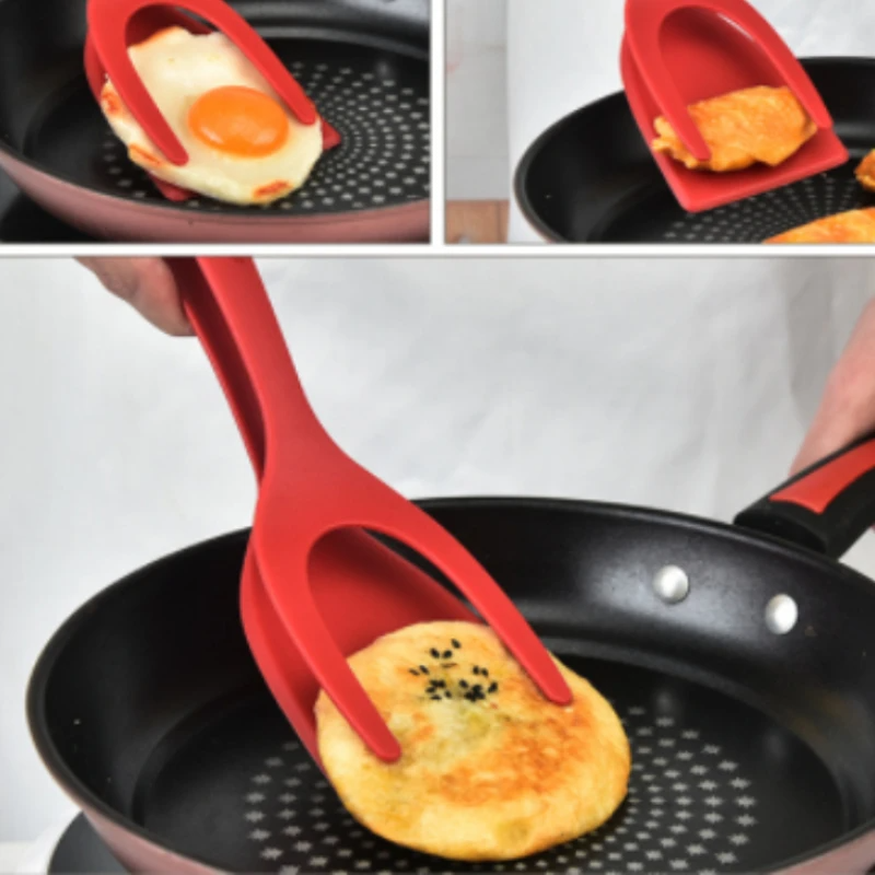 2-in-1 Spatula and Tongs for Breakfast Foods