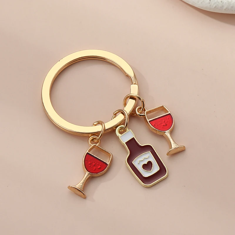 Enamel Keychain Beer Key Ring