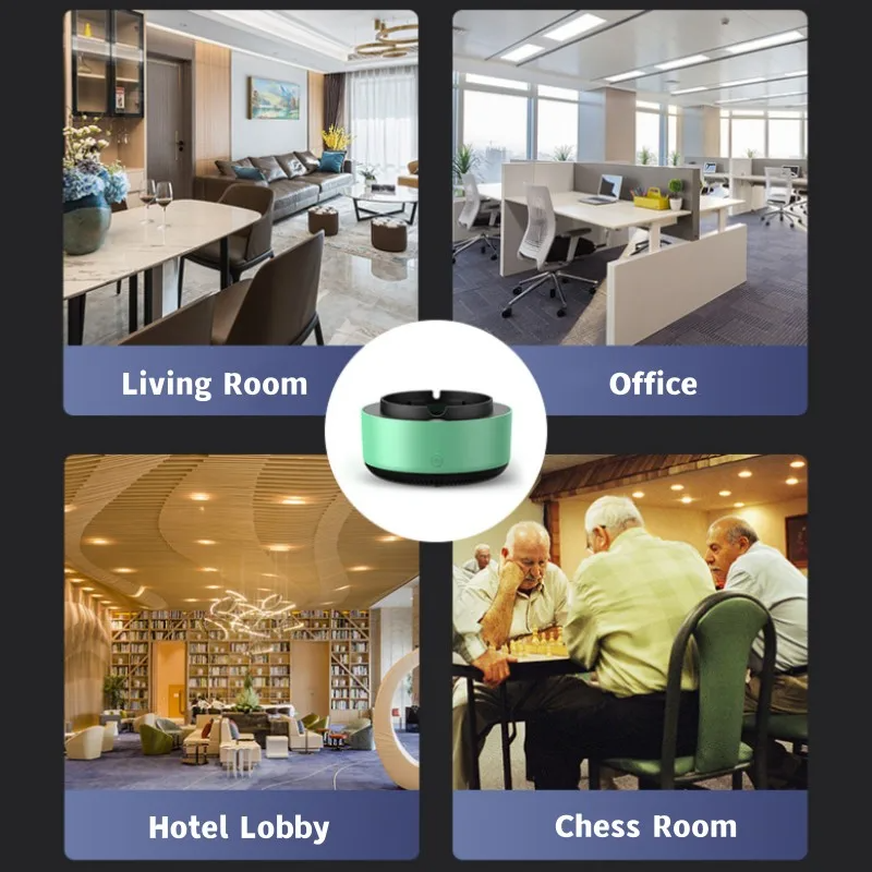Multipurpose Intelligent Ashtray with Filter Air Purifier